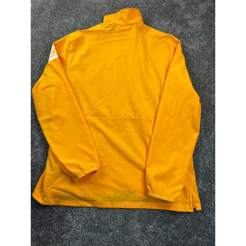 Adidas Jacket Mens Medium Collegiate Game Mode Long‎ Sleeve Quarter Zip Yellow
